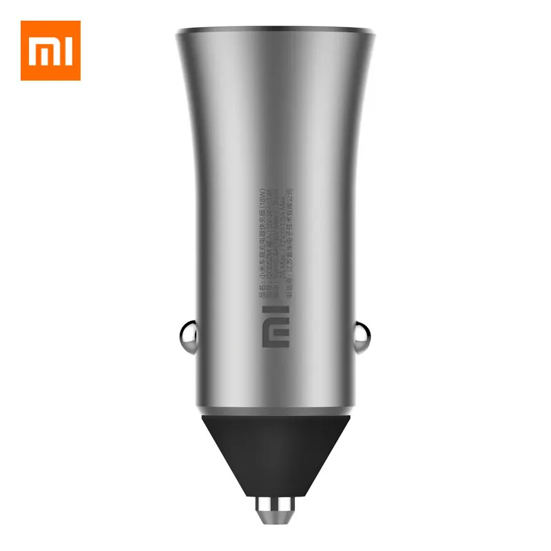Оригинальное автомобильное зарядное устройство Xiaomi, двойной USB, быстрая зарядка, быстрая зарядка, автомобильные зарядные устройства, конкурентоспособные с большинством телефонов, планшетов, ПК, металлический стиль - Тип штекера: Универсальный