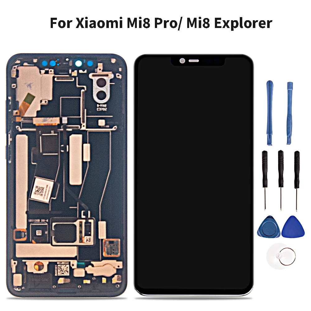 ЖК дисплей для Xiaomi Mi8 Pro/Mi8 Explorer сенсорный экран сборка запасная часть Explorer|Экраны