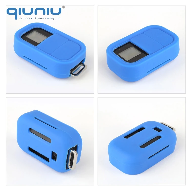 QIUNIU Wi-Fi дистанционный контроль силикон защитный чехол Wifi Пульт дистанционного управления мягкий чехол для GoPro Hero 4 3+ 3 пульта дистанционного управления