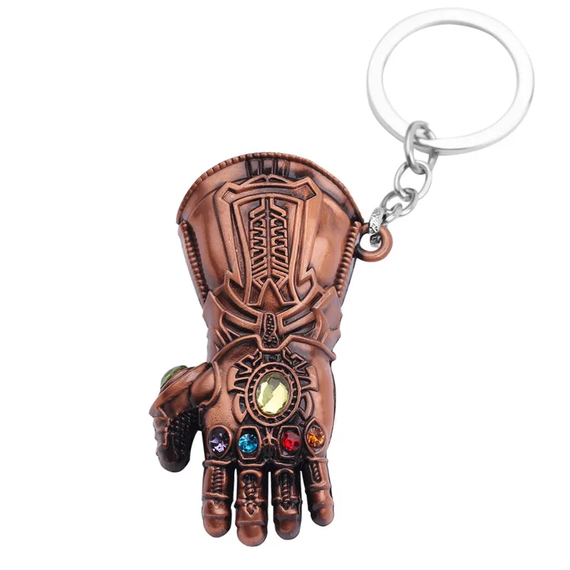 Тор молот Marvel брелок супергерой Мстители кулон брелки Буква A брелок Porte Clef chaviro Железный человек держатель для ключей - Цвет: KC0739