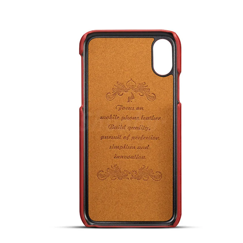 SHUOHU Luxury PU Leather Wallet Phone Cases for iPhone 7 6 6S Plus Case Business Card Back Cover X 8 |