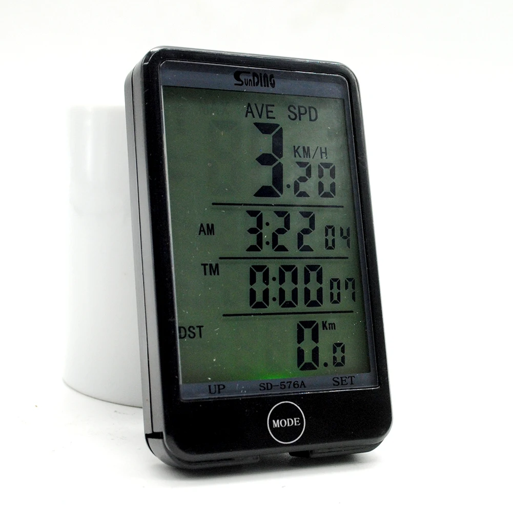 Hot -screen Bicycle Multi-Functional Stopwatch Odometer Computer Large Backlight LCD Display | Спорт и развлечения