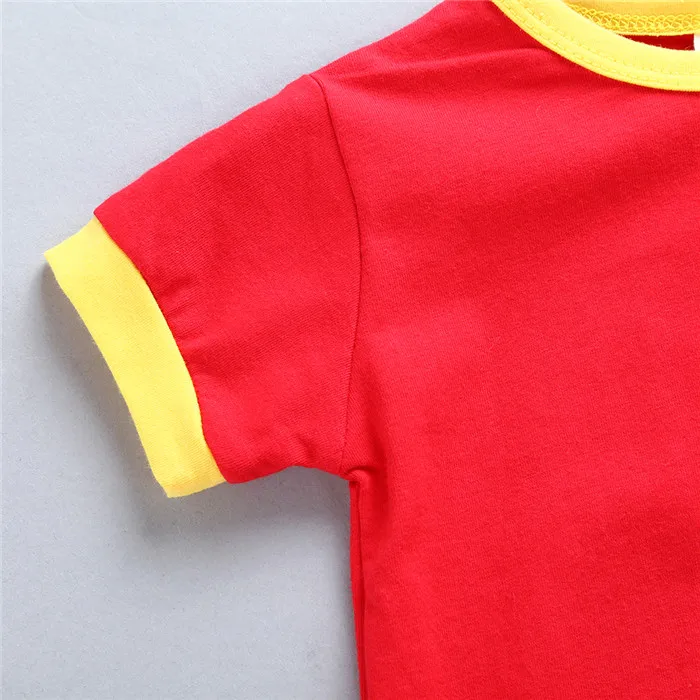 Детские спортивные комбинезоны Messi для новорожденных в полоску игры футбол лето |