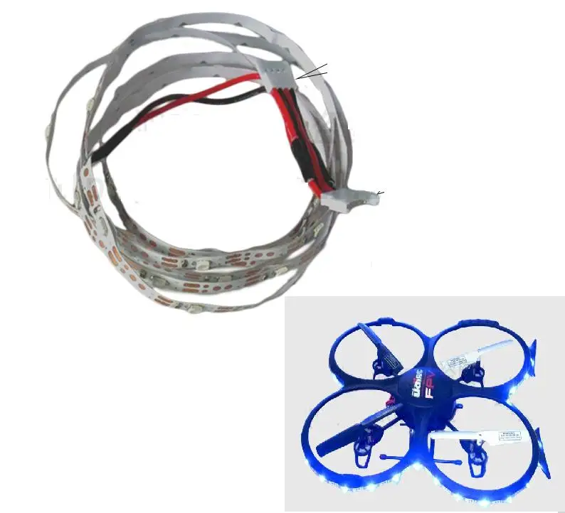 Ewellsell U919 RC Квадрокоптер запасные части 7 4 в светильник Ки | Игрушки и хобби