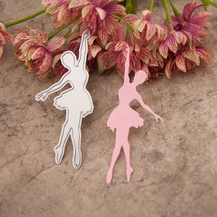 

Metal ballet girl Cutting Dies Stencils for DIY Scrapbooking/photo album Decorative Embossing DIY Paper Cards