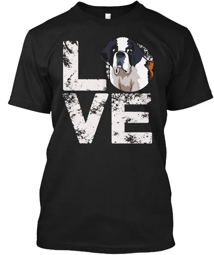 

Love St Bernard Tee Stranger Things Design T Shirt 2019 New Cool Short Sleeve Men T Shirt Casual T Shirts