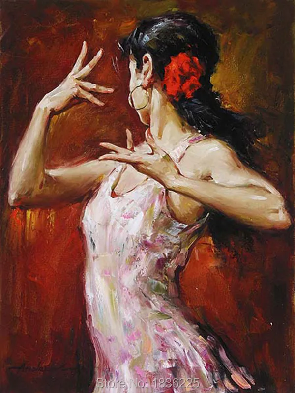 Ручная роспись холст картины маслом Современная Африканская женщина