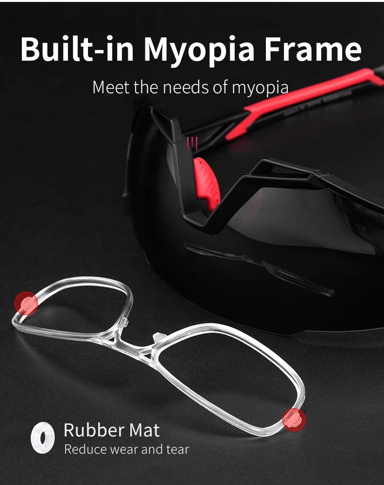 ROCKBROS Cycling Glasses Bicycle Polarized Photochromic Myopia Glasses Bike Eyewear Sport Men Women Fishing Cycling Sunglasses