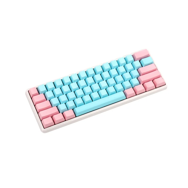 YMDK 61 87 104 клавиш, утолщенная PBT OEM профильная клавиатура для MX переключателей GH60, Механическая игровая клавиатура без ключа - Цвет: 61 Key Blank
