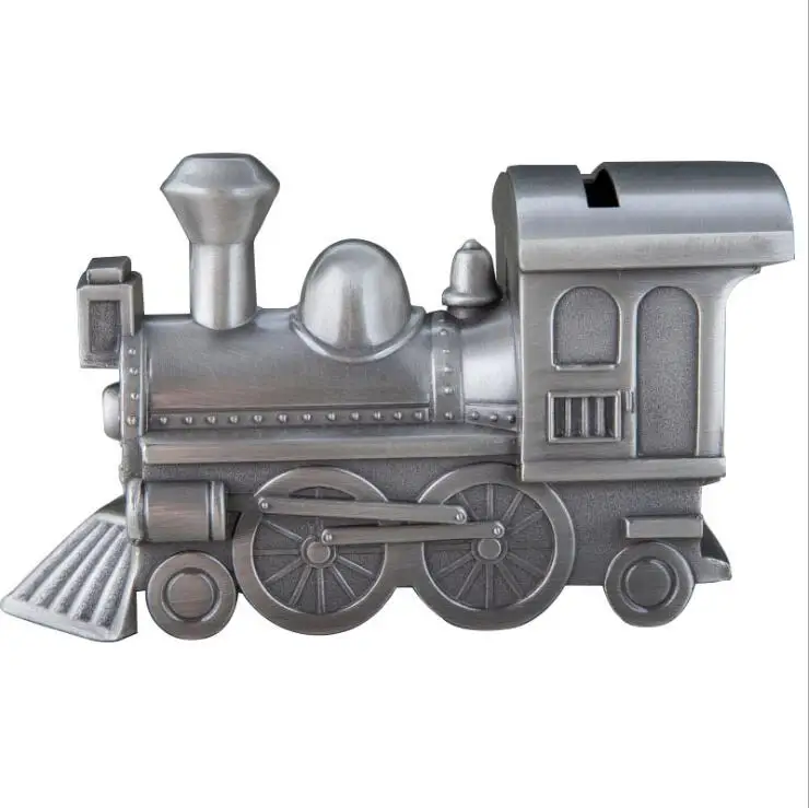 cartive retro train metal piggy bank money cash box for chirdren's saving safe coin dispenser PB062 | Дом и сад