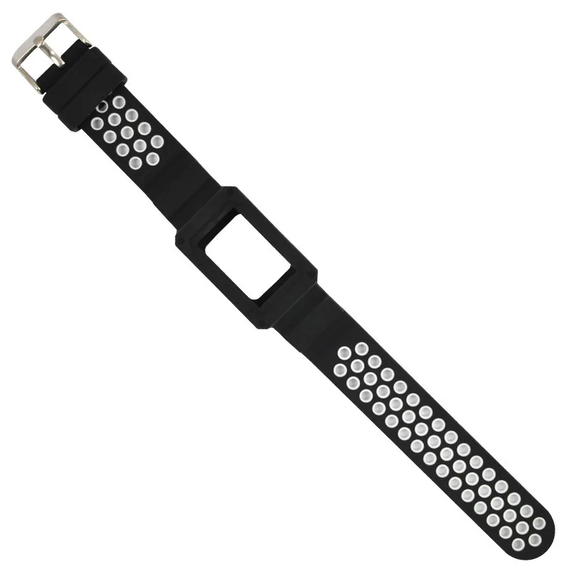 Duszake Band для Fitbit Charge 3 с чехлом силиконовые дышащие полосы с противоударной защитной рамкой бампера