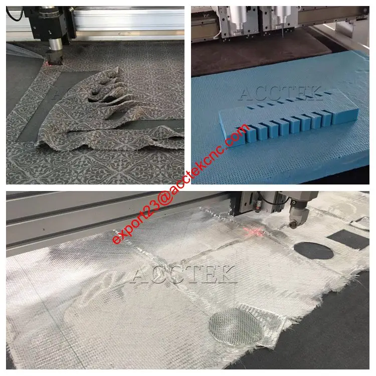 Вибрирующий нож с ЧПУ на заказ машина для резки кожи ткани картона полиуретана