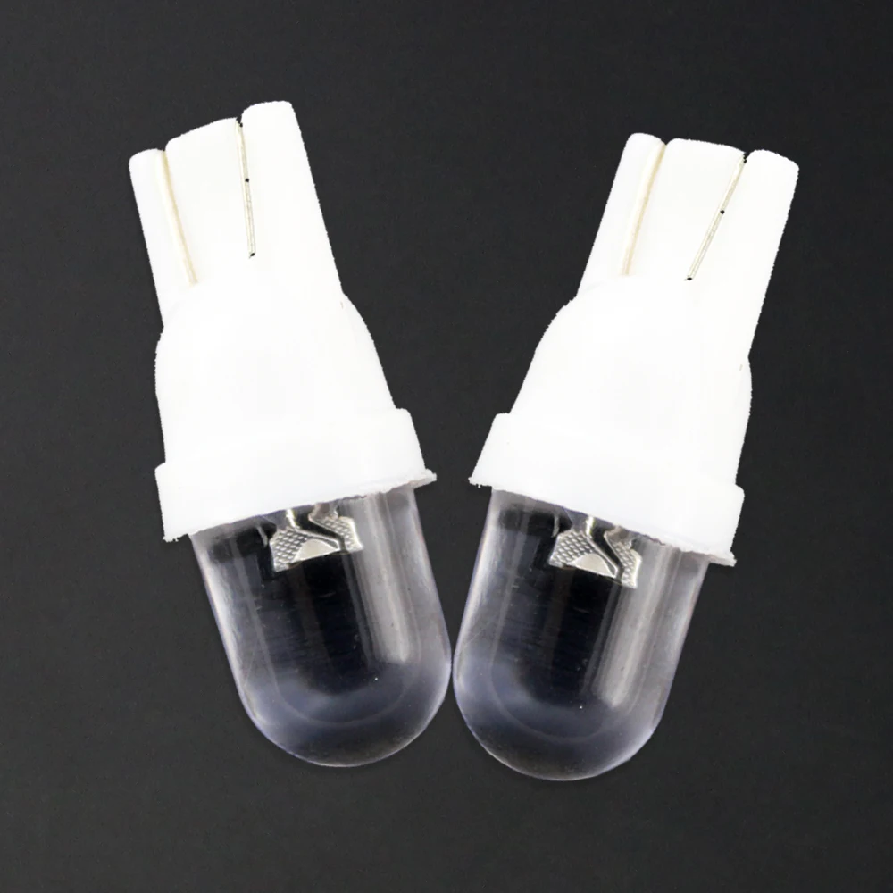 100pcs 12V RGB T10 R светодиодный лампы W5W 194 путь освещение просвет Лампы для чтения белого и синего цвета красный зеленый желтый RGB смесь цветов 20lm
