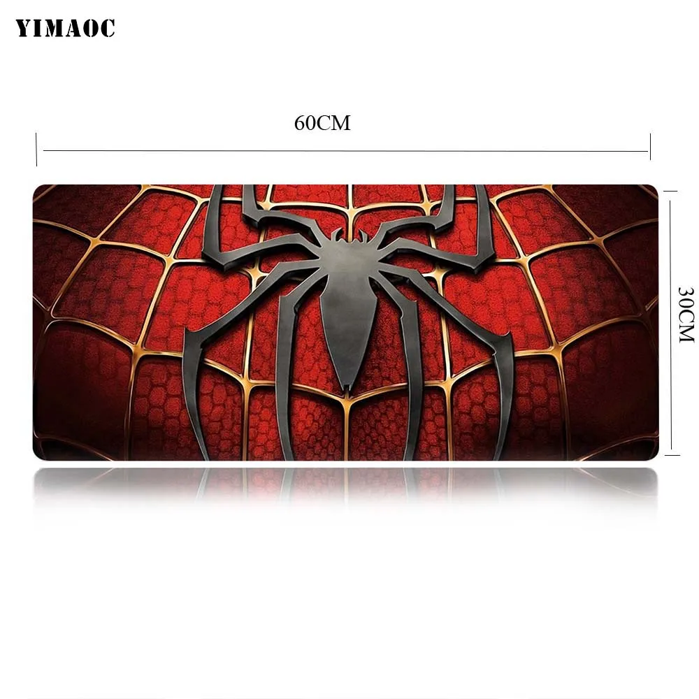 YIMAOC Marvel Человек-Паук Коврик для компьютерной мыши коврик для мыши Противоскользящий натуральный каучук игровой коврик для мыши 30x60 см