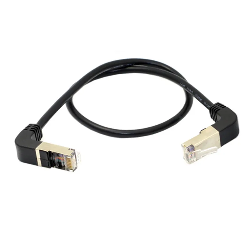 90 градусов Подпушка и вверх под углом 8P8C ftp stp utp cat 5e lan ethernet сетевой кабель патч