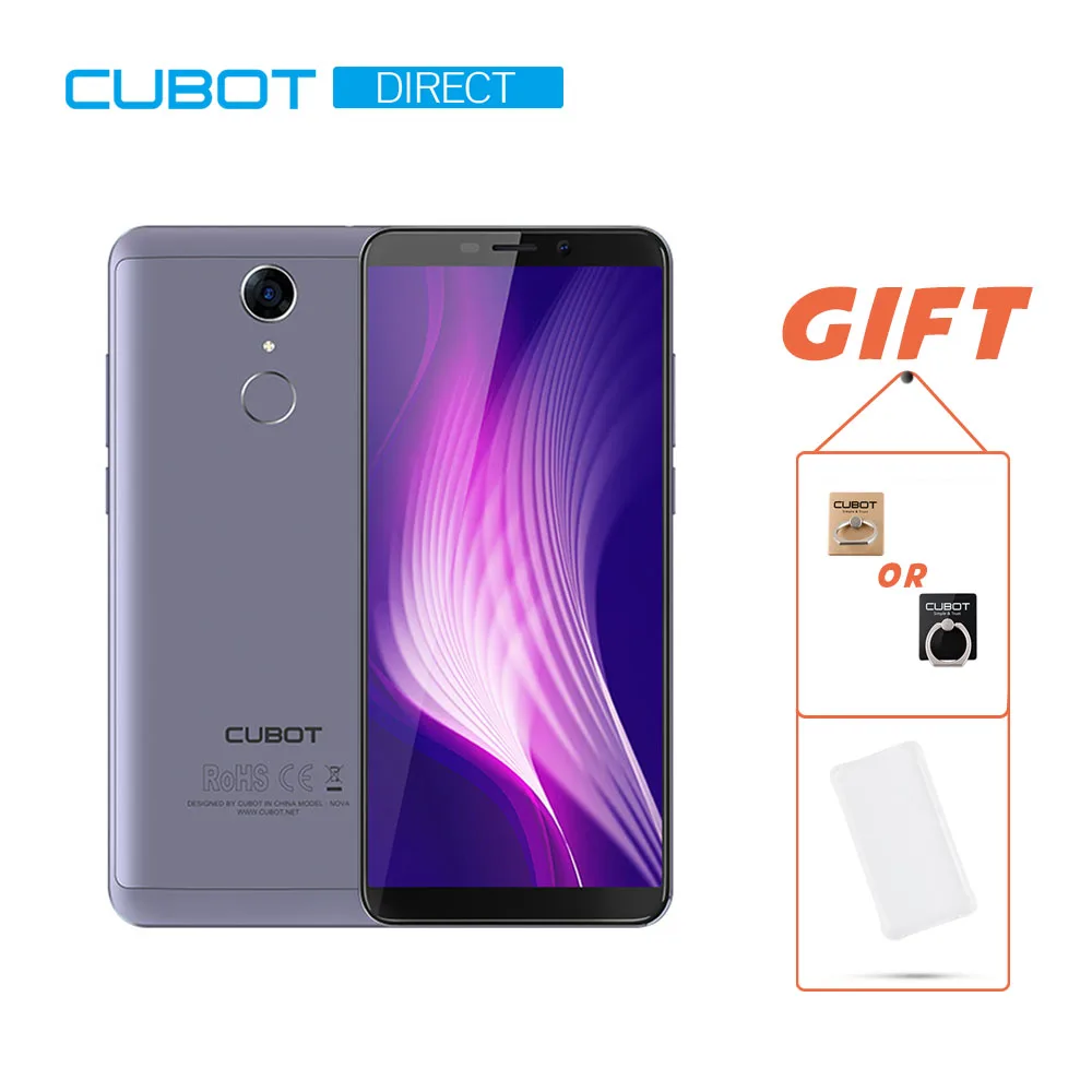 Cubot Nova смартфон Двойная LTE 4G двойной Card 3 ГБ + 16 MT6739 Quad Core 5 &quot18:9 полный Экран