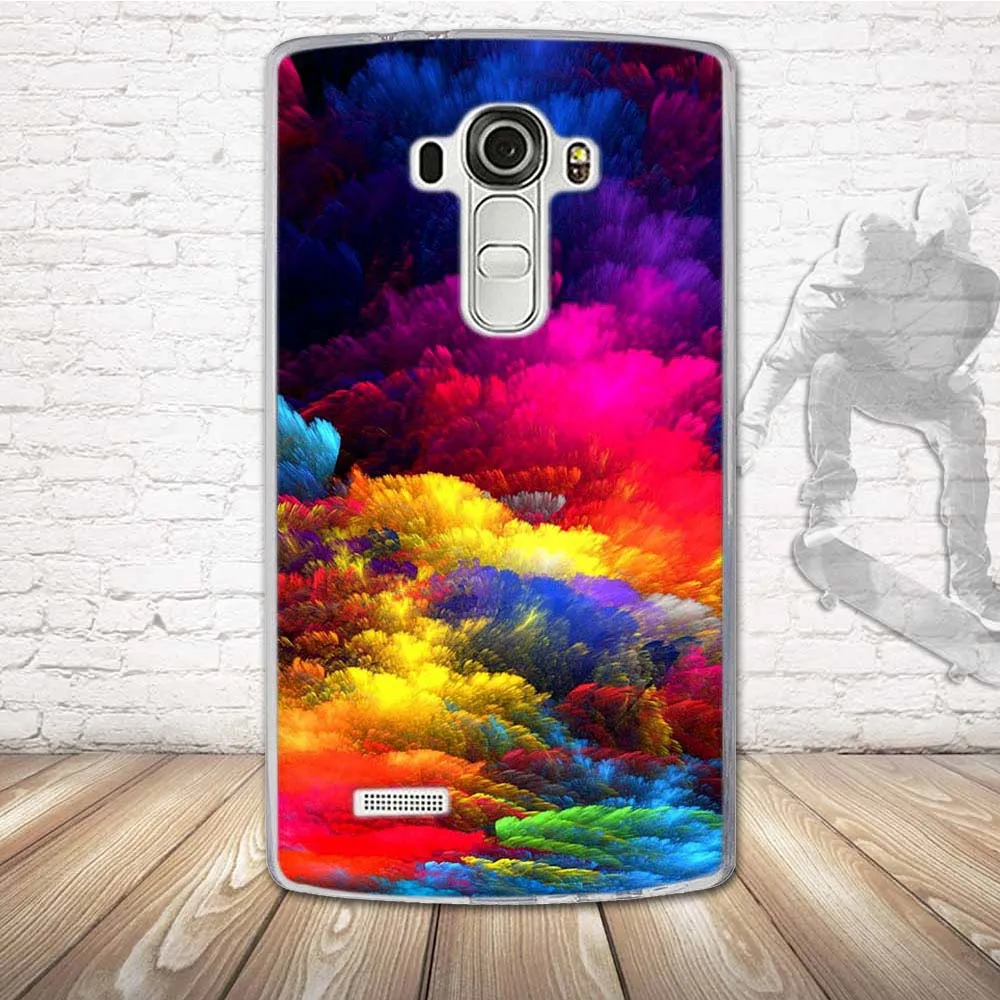 Чехол для LG G4 силиконовый мягкий ТПУ чехол с рисунком телефона защитный G 4 H815 H818