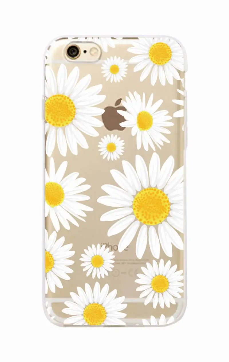 Cute Summer Daisy Sunflower Floral Flower Soft Clear Phone Case Fundas Coque For iPhone 14 14ProMax 14Plus 13Promax 13 12 11