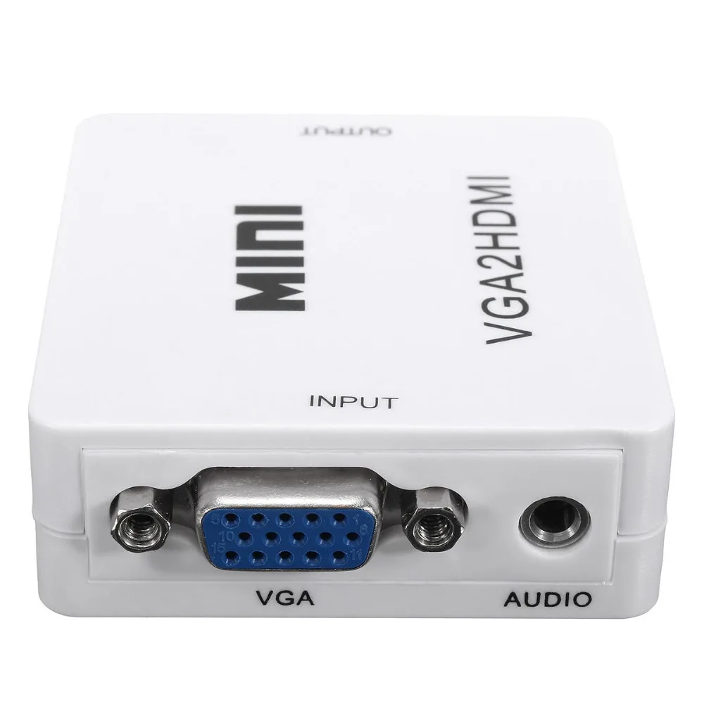 1080 P мини VGA к HDMI аудио видео конвертер адаптер для HDTV ПК ноутбука DVD|Кабели HDMI| |