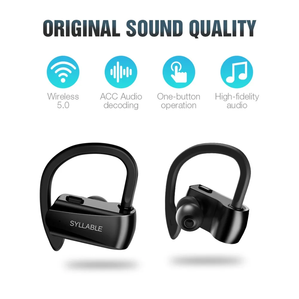 Слог D15 bluetooth V5.0 наушники шумоподавление слог гарнитура для мобильного телефона