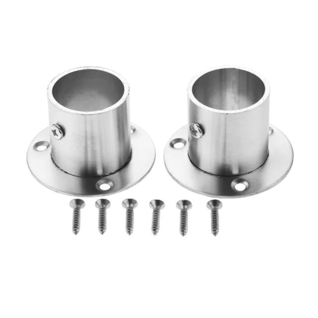 29mm 2 шт. Нержавеющая сталь железный подвесной шкаф удочка для удочки муфтой Поддержка фланца кронштейна держателя для 19/22/25/32 мм диаметр трубы - Цвет: 29mm