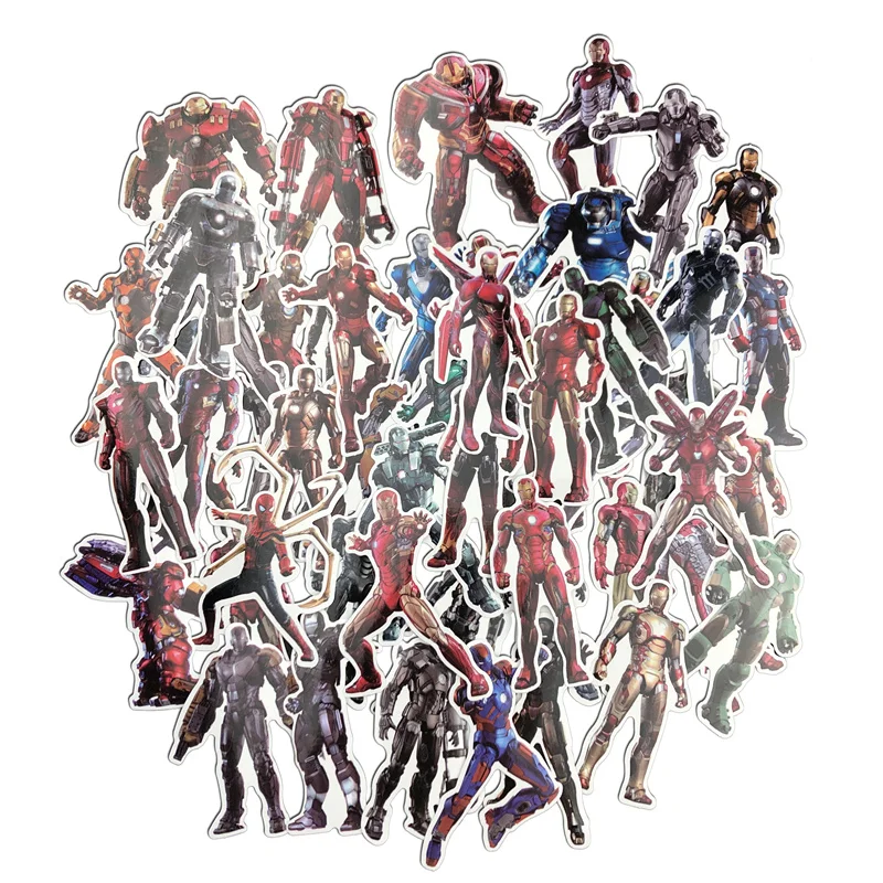 54 шт. Marvel Мстители Железный человек наборы наклеек мультфильм аниме наклейка для