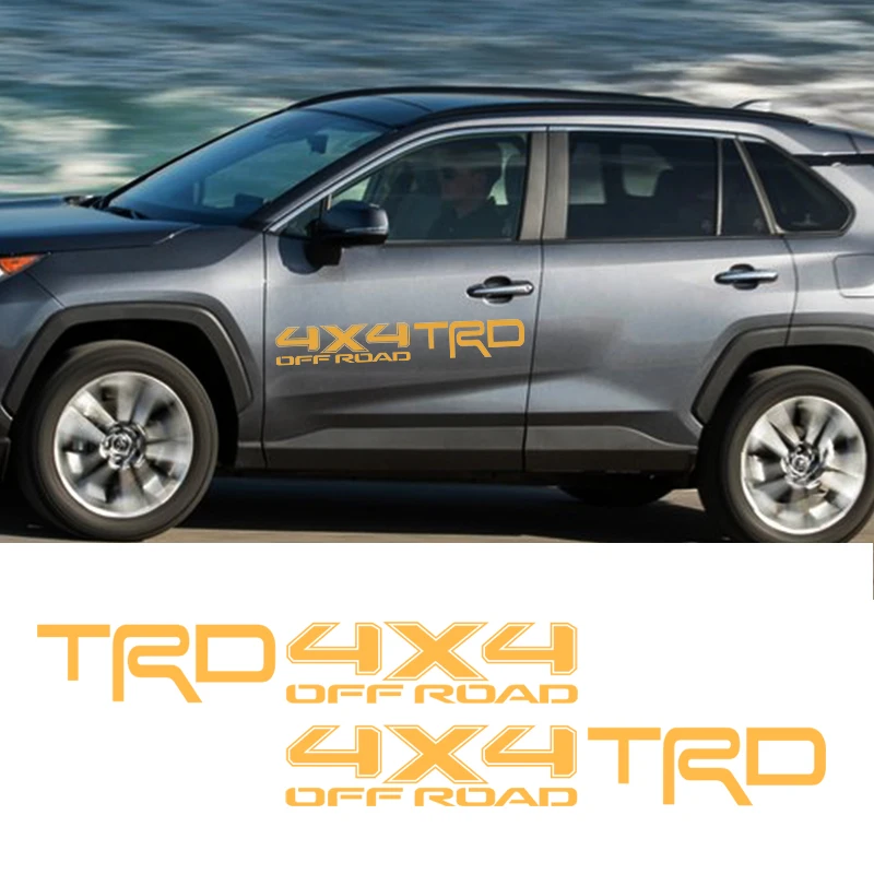 2 шт. автомобильные наклейки на двери для Toyota RAV4 Avalon Aygo Land Cruiser|Наклейки