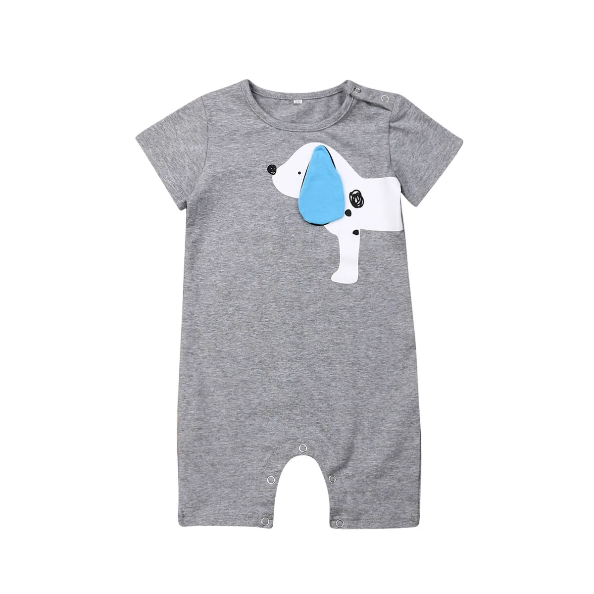 

Комбинезон серый с мультяшным принтом для новорожденных, мальчиков и девочек