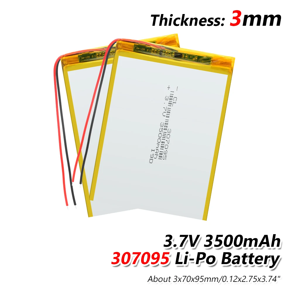 Защищенные PCM 3,7 V 307095 3500mAh литий-ионные полимерные Lipo Аккумуляторы для IPad power Bank планшетный компьютер
