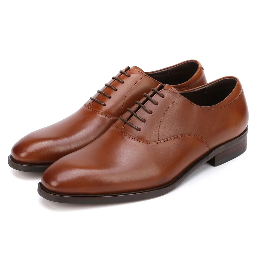 Роскошные мужские офисные оксфорды ручной работы из натуральной кожи британский