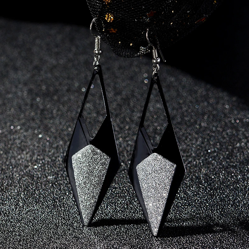 H:HYDE Geometric Hollow Out Dangle Earrings Statement Fashion Party Gift Metal Drop | Украшения и аксессуары