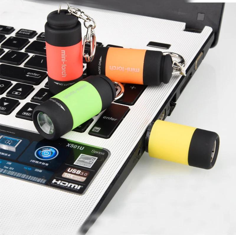 Новый водонепроницаемый USB светильник перезаряжаемый светодиодный фонарик