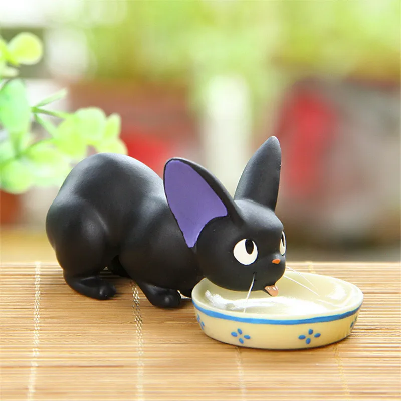 1 шт. большой 10 см Kawaii Ghibli игрушка Miyazaki Kiki служба доставки черный JiJi Кот с чашей