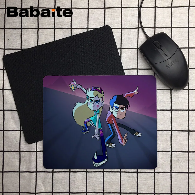 Babaite Star vs Forces Evil прочный резиновый коврик для мыши Размер 25x29 см игровые коврики |