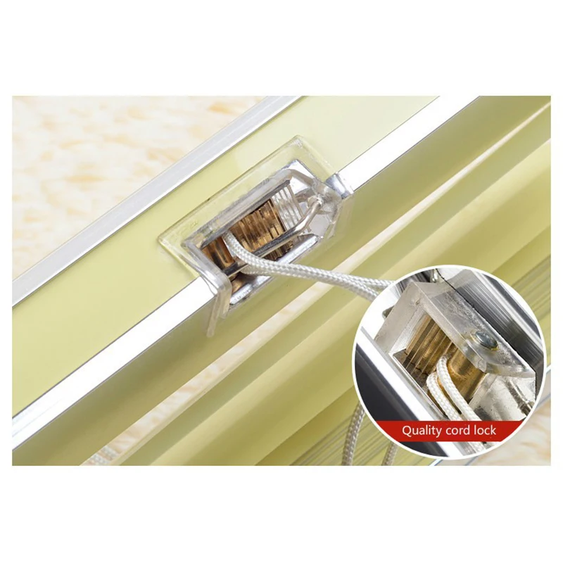 Однотонные жалюзи с открытым отверстием 25 мм алюминиевые венецианские