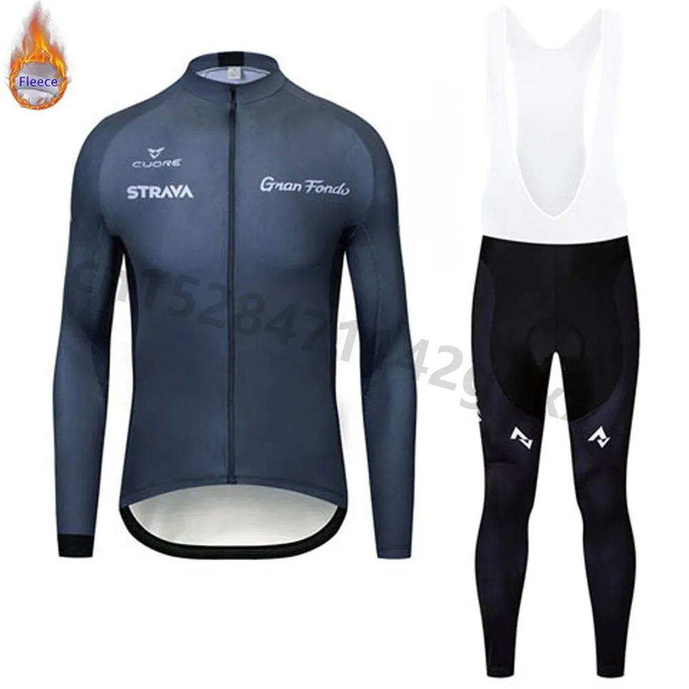 Женский теплый флисовый комплект с длинным рукавом Maillot Ropa Ciclismo Invierno зимняя