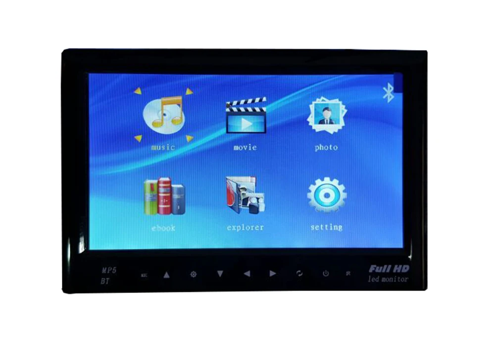 7 дюймовый автомобильный/FPV монитор со светодиодным экраном и поддержкой Bluetooth с