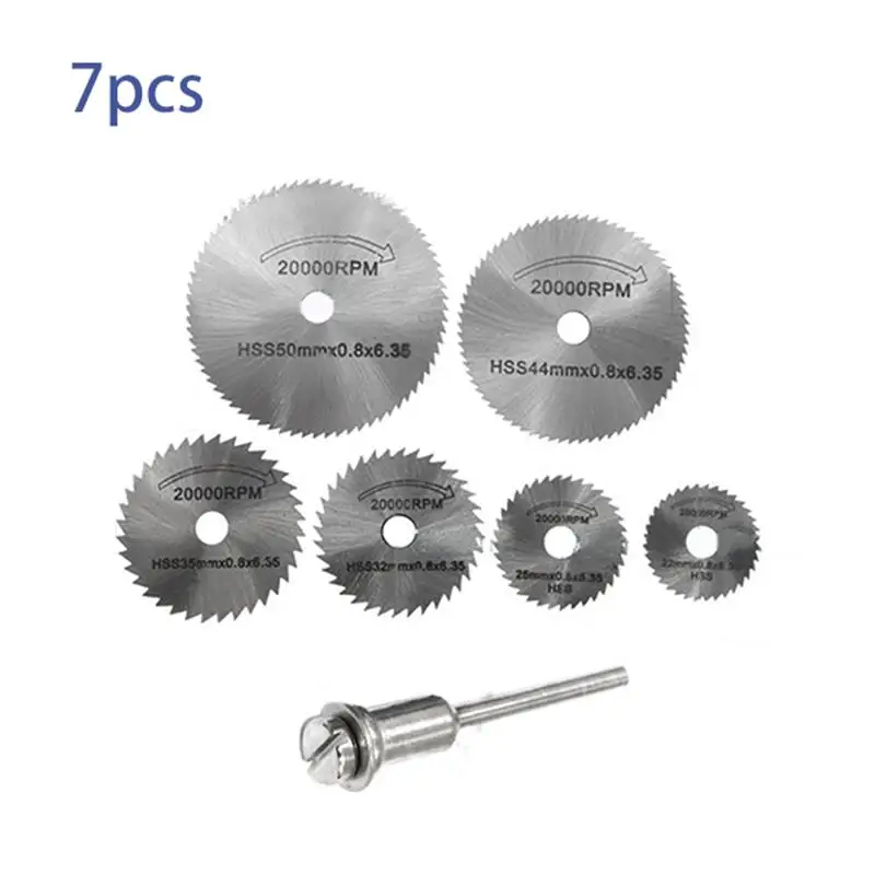 7 шт. HSS циркулярные пильные диски роторный инструмент для Dremel металлический