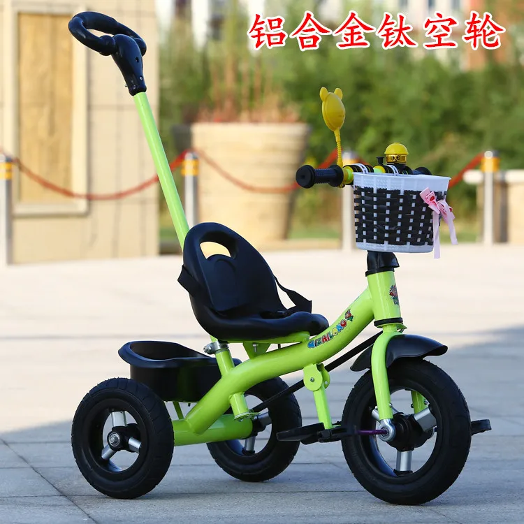 Детский трехколесный велосипед трицикл со съемной нажимной ручкой детская