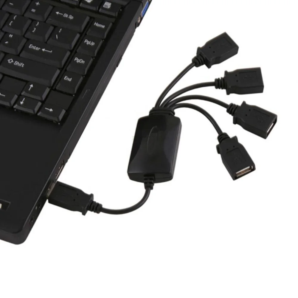 4-портовый USB-кабель хаб расширения/сплиттер-адаптер Micro USB кабель для зарядки