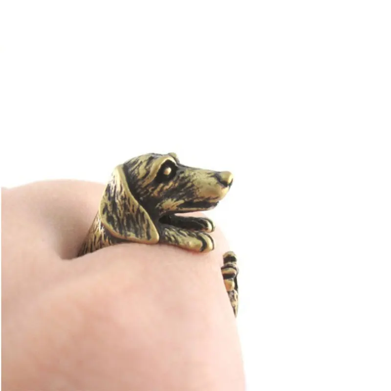 Винтажные кольца с длинным рукавом &quotМопс&quot регулируемые 3D в стиле панк героями