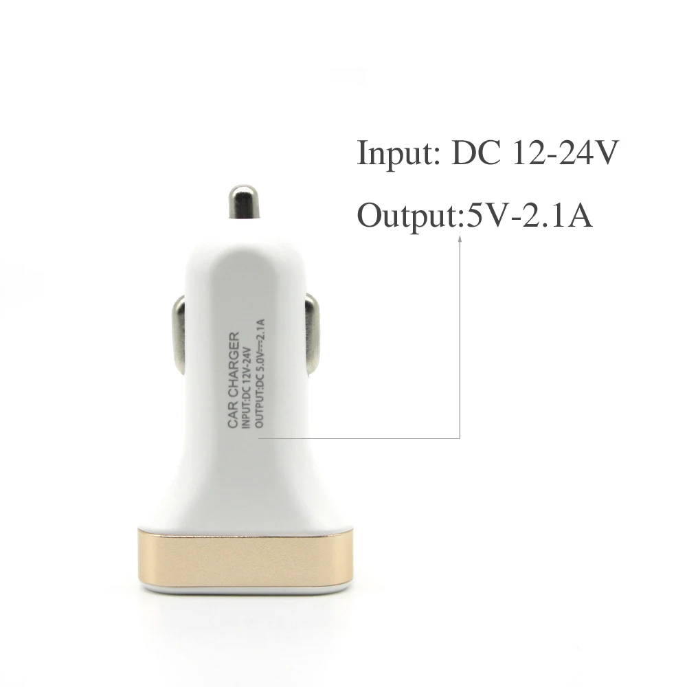 AIXXCO USB Автомобильное зарядное устройство 5 В 2.1A с светодиодный дисплей универсальное двойное usb Автомобильное зарядное устройство для Xiaomi samsung S8 iPhone X 8 Plus планшет