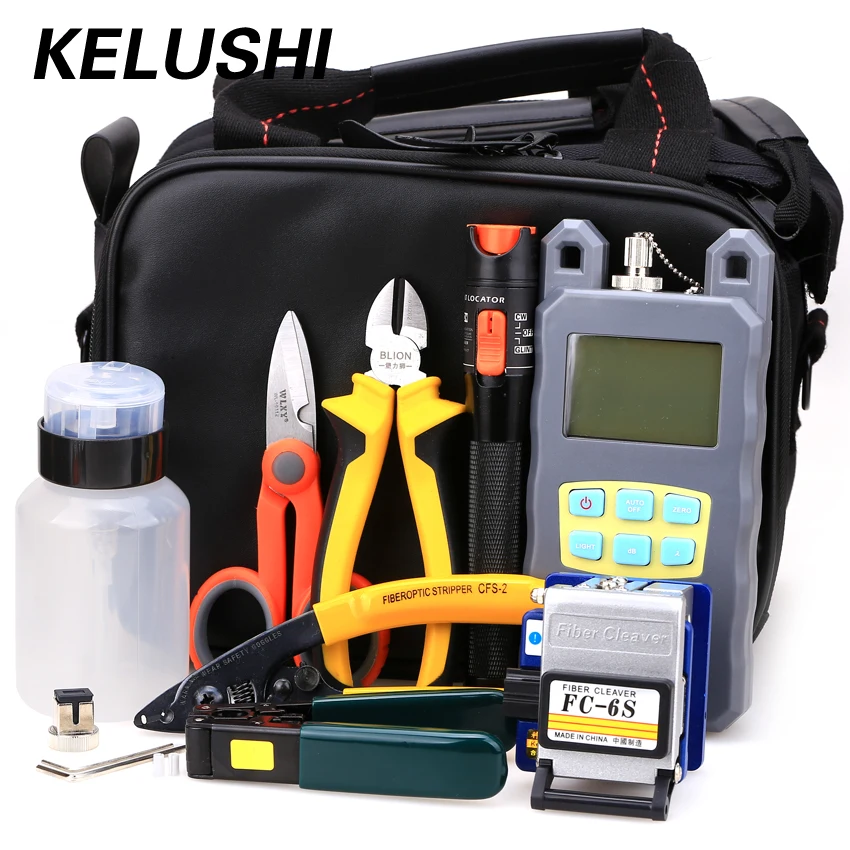 KELUSHI 20 в 1 оптоволоконный рециркулятор 70 ~ + 10 дБм оптический измеритель мощности