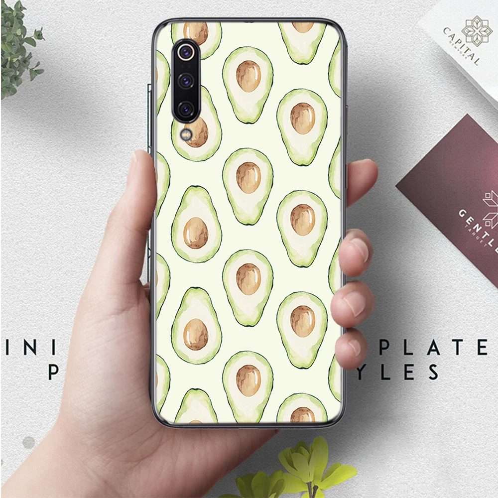 5 Авокадо аксессуары силиконовый чехол для xiaomi mi 5X6 6X8 9 SE 9T Pro CC9E CC9 A3 F1 A1 A2 Lite MAX 3 - Цвет: 5
