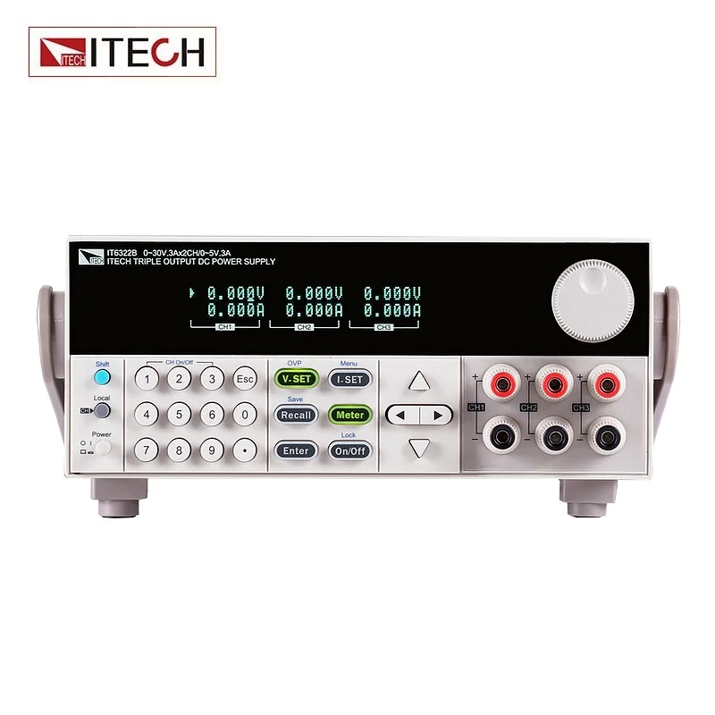ITECH IT6322B цифровой Дисплей 3-канальный программируемый DC Питание Lsolated Мощность Регулируемый лаборатории коммутации Питание