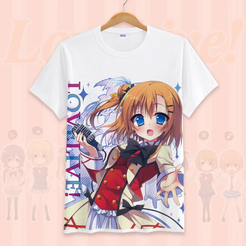 Новая футболка LoveLive school ldol project летняя с надписью Love Live Тодзе Нозоми kotori minami Cospaly