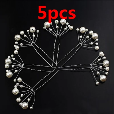 5pcs 5 шт. заколки для волос женские аксессуары для девочек свадебные шпильки для прически невесты ювелирные изделия заколки для волос заколка для волос - Цвет: 5pcs