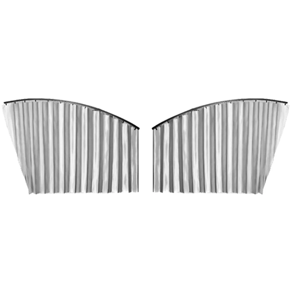 silver Front Хит, 1 пара, автомобильный Магнитный солнцезащитный козырек, полная защита от ультрафиолета, занавес, защита от солнца, защита конфиденциальности, оттенки BX - Цвет: silver Front