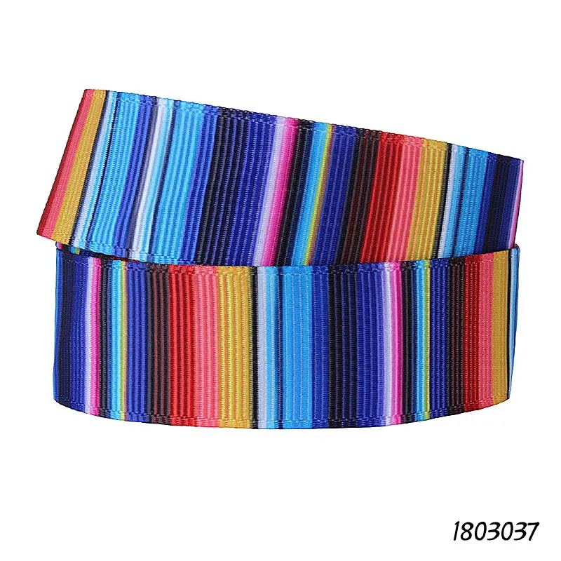 

FLRA Ribbon (50 yards/lot) Free shipping rainbow gradient patterns ombre grosgrain ribbon for cheer bows