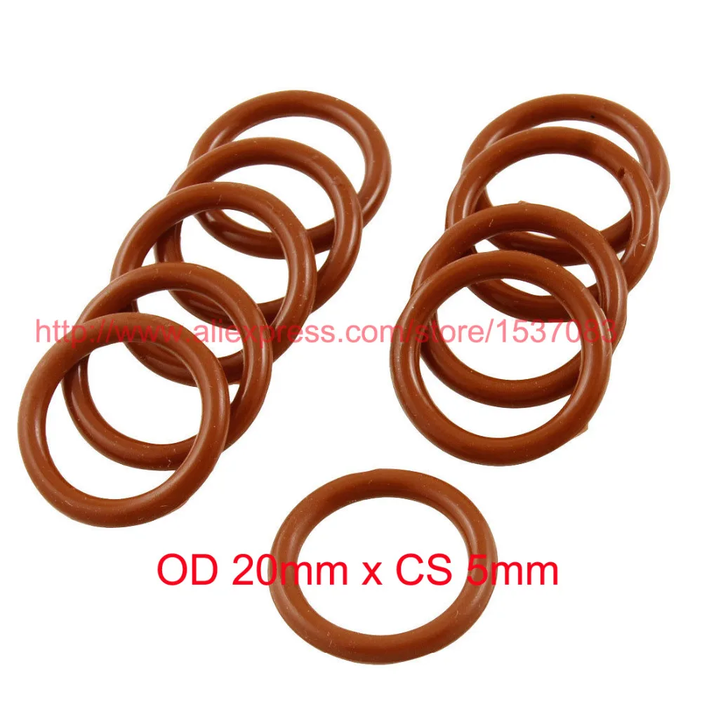 

OD 20mm x CS 5mm silicon rubber seal gasket o ring